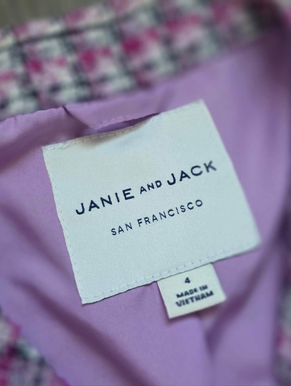 Janie & Jack lilac boucle Paris 6-pc outfit set - Picture 8 of 16